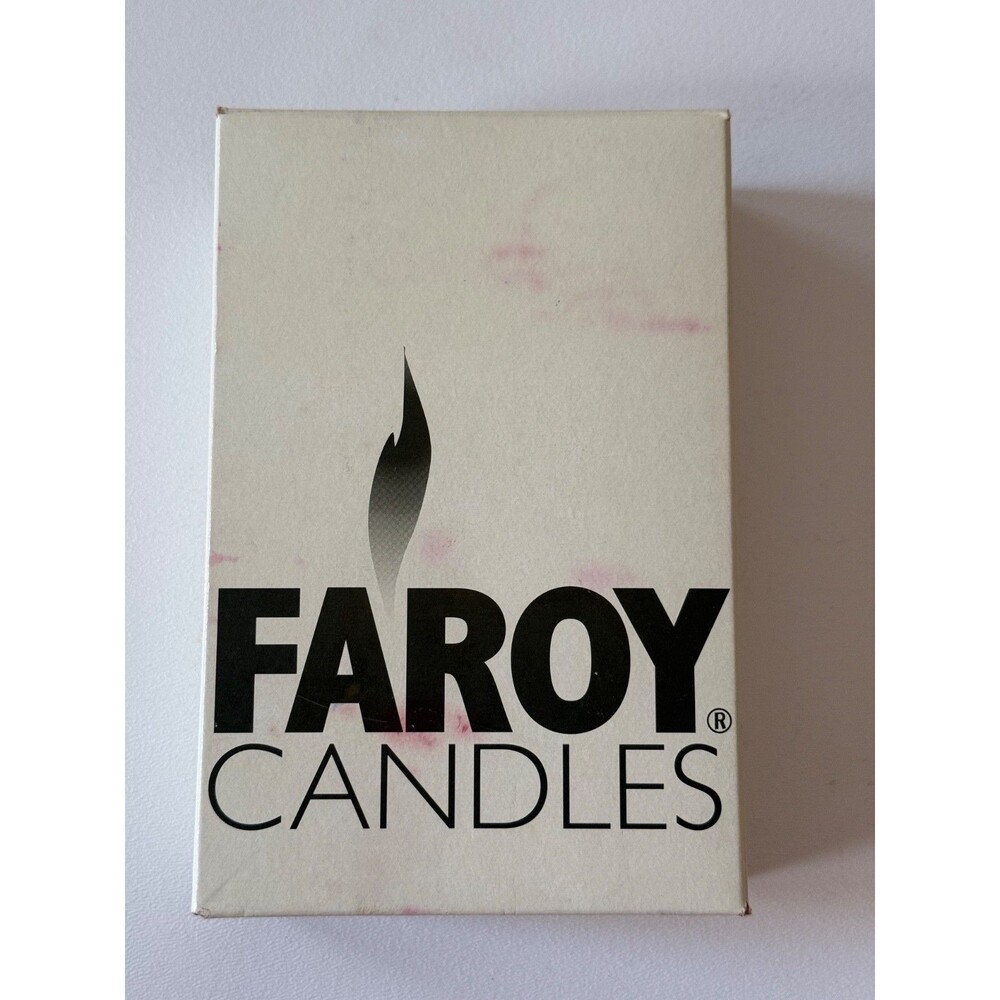 Faroy Candles Houston 2" x 6" Pillars Vanilla Open Box Shrink Made In USA